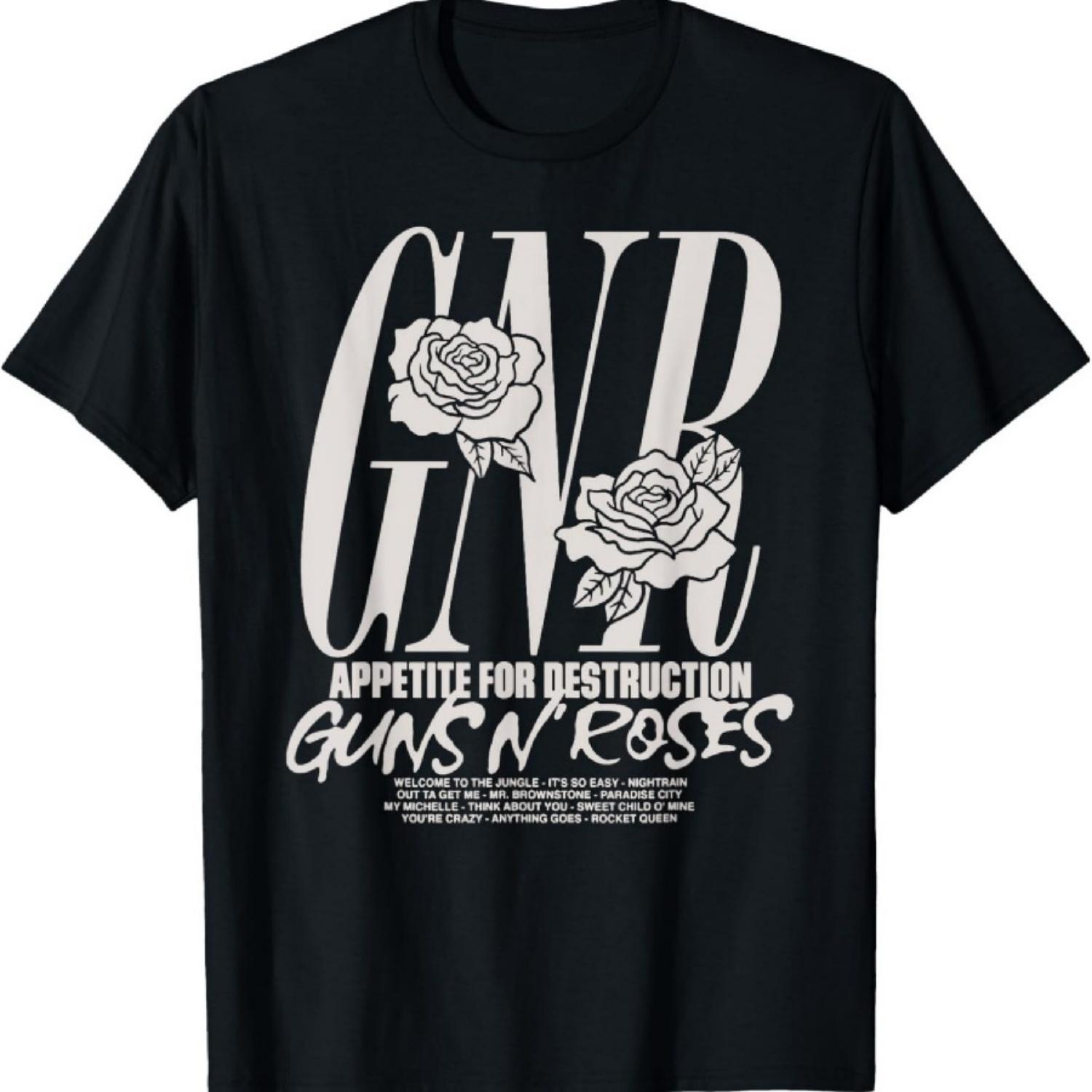 

Official Guns N Roses Appetite Tracks T-Shirt XXXXXL