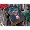 Vintage Leather Deer Moon Journal For Men Women with Lock Antique Handmade