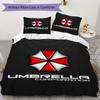 The Sci-fi Game Resident Evil Umbrella Corporation Offers Soft and Comfortable Bedding Covers and Pillowcases for Home Use (without Core) K1