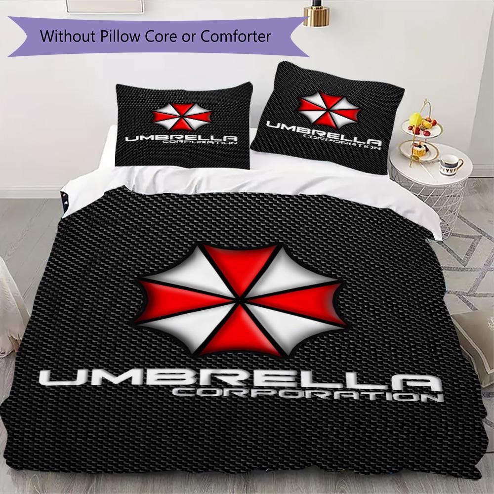 The Sci-fi Game Resident Evil Umbrella Corporation Offers Soft and Comfortable Bedding Covers and Pillowcases for Home Use (without Core) K1