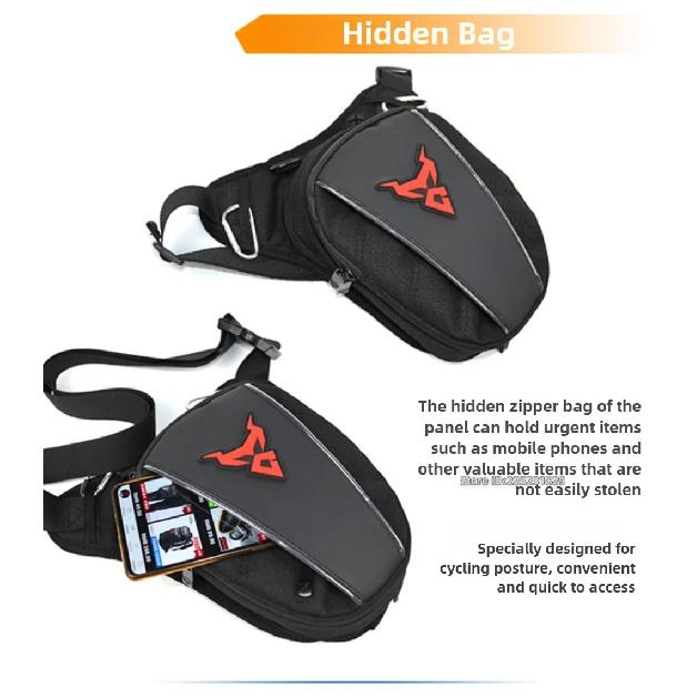 MOTOCENTRIC Accessories New Motorcycle Leg Riding Equipment Shoulder Moto Multi-Function Drop Hip Outdoor Waist Motorbike Bag