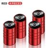 For mini ww1 4pcs Metal Car Badges Wheel Tire Valve Caps Auto Accessories For MINI Cooper R56 F56 R50 JCW Cabrio Countryman Clubman WORKS