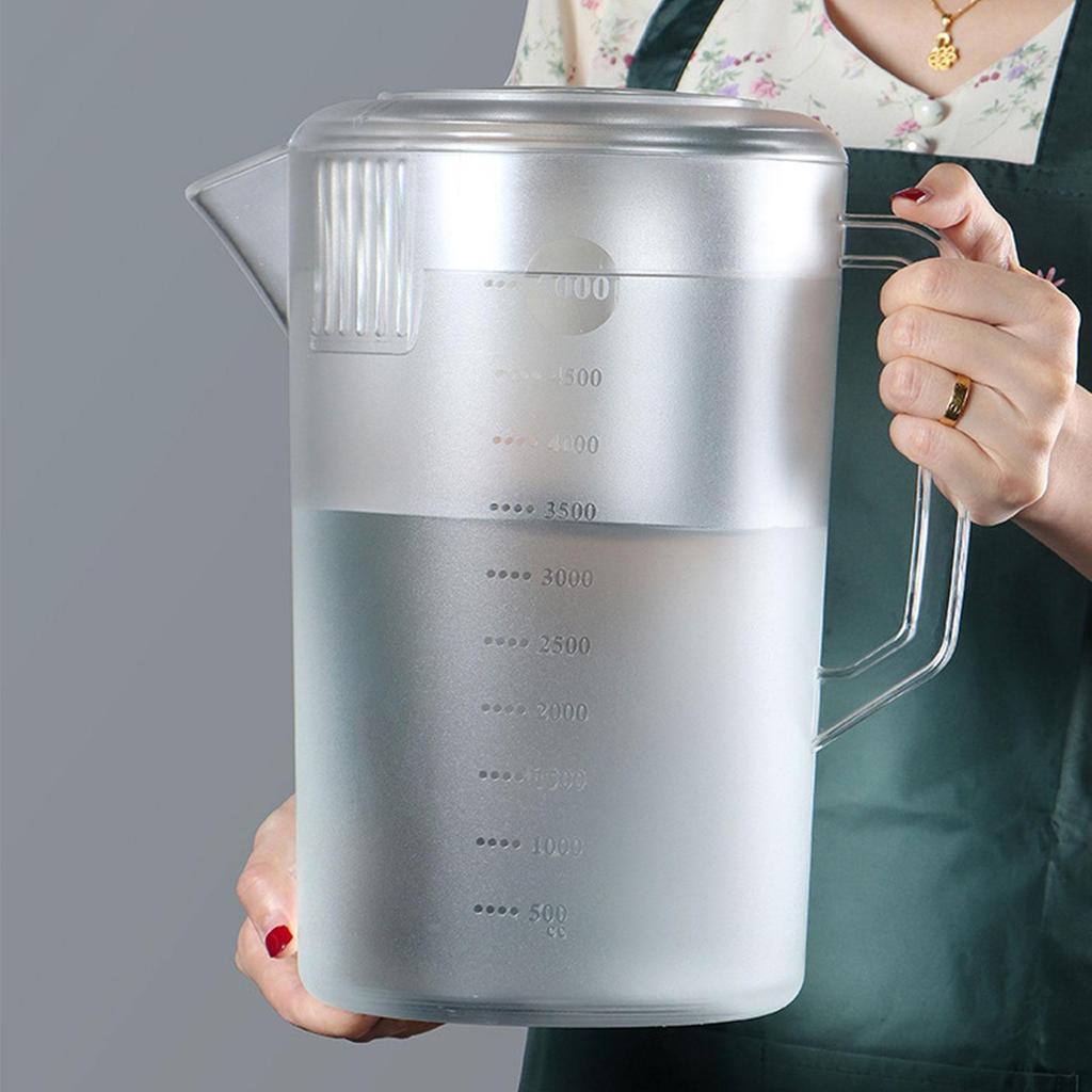 Cold Water Jug Liquid Measure Cup Portable Measuring Pitcher for Flour Juice Tea Shop Hot and Cold Water Baking Accessories