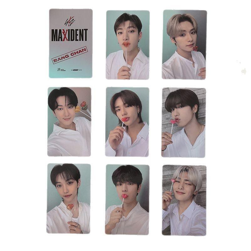 Straykids Maxident Mmt Benefit Photocards Official Same Style Idol Lomo Collectible Cards For Fans Collection Gift Kid Friendly Entertaining Fun Play