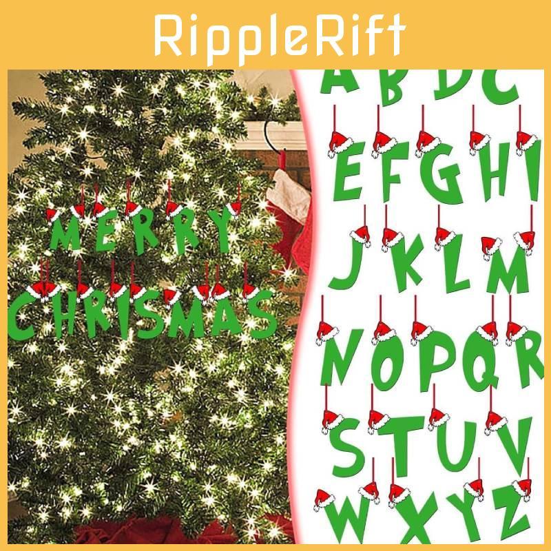 Ideas 26 Christmas Letter Ornament Pendant Christmas Tree Home Gifts Partys