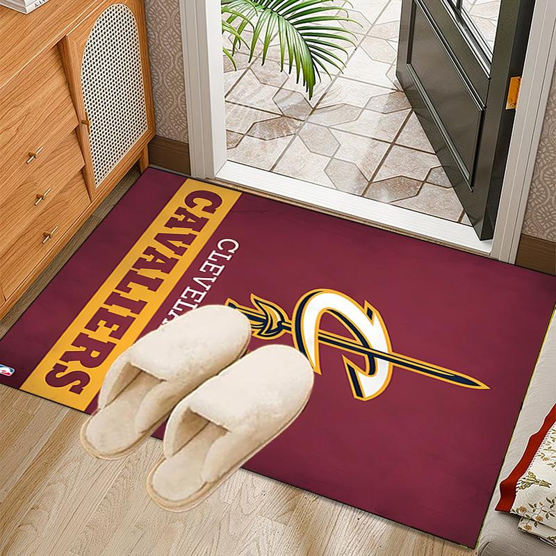 Football Cavaliers Logo Rug Office Carpet Non-Slip Mat, Chair Rug Floor Covering for Gaming, Bedroom, Living Room , Home Decor Christmas Gift