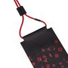 Valentino Amore Print Micro Logo Leather Phone Bag Men Bags Black WY2P0-T13TSZ-0SM