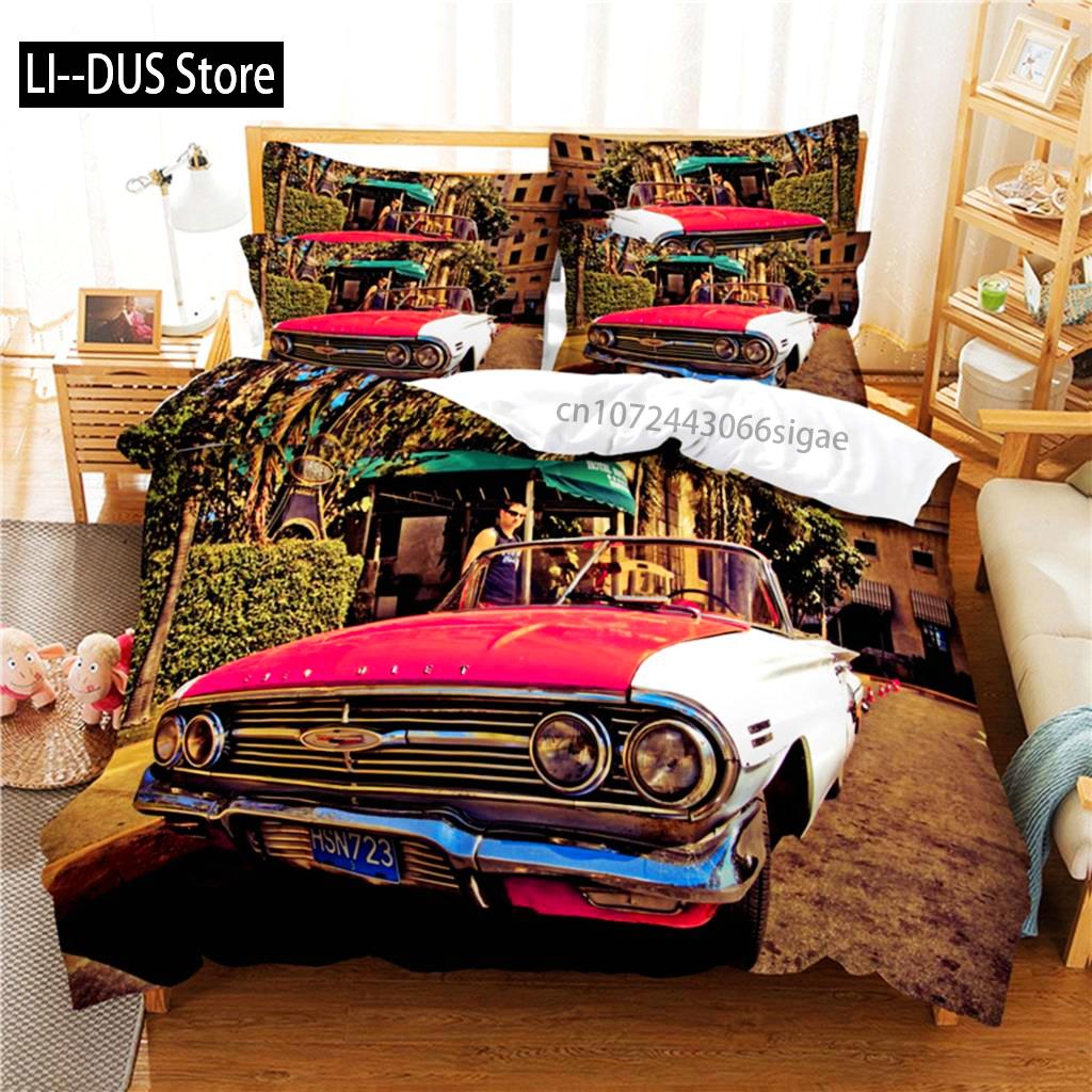 Roadster Bedding Set Duvet Cover Set 3d Bedding Digital Printing Queen Size Bedding Set Fashion Design
