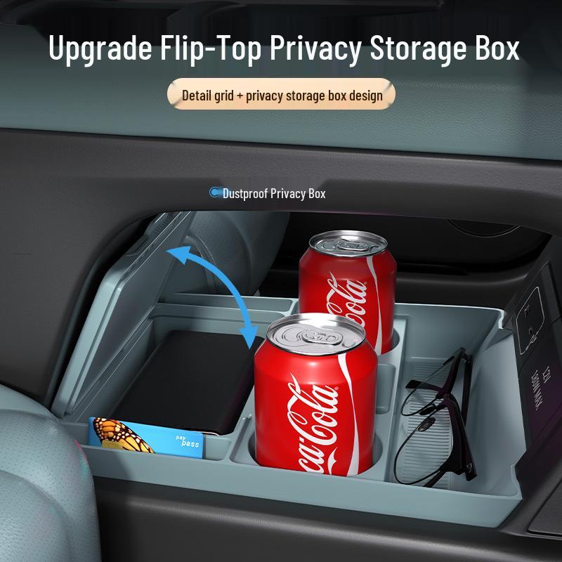 Xiaopeng G6 Center Console Storage Box & Glasses Organizer - Fits 25 Models