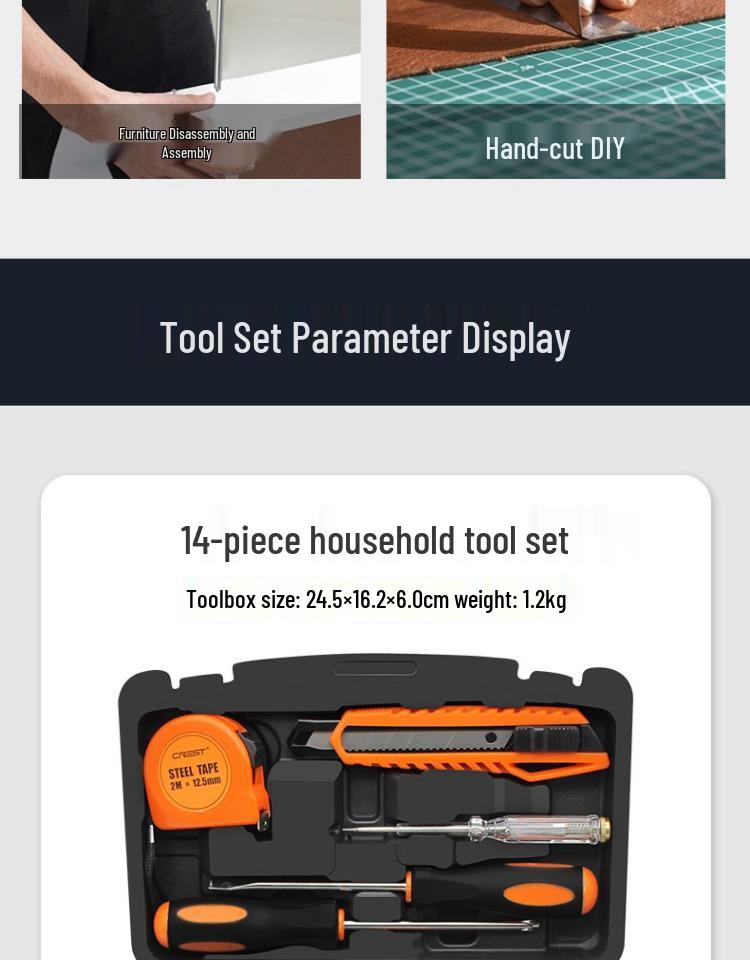 Complete Household Tool Set: Wrenches, Screwdrivers, Pliers, and More