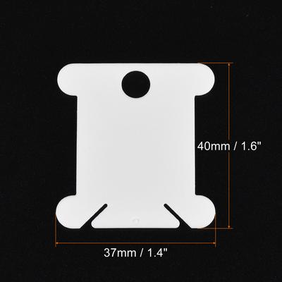 100/300pcs Plastic Floss Bobbins, Thread Cards Cross Cotton for Craft DIY Sewing Storage Case Embroidery Multicolor