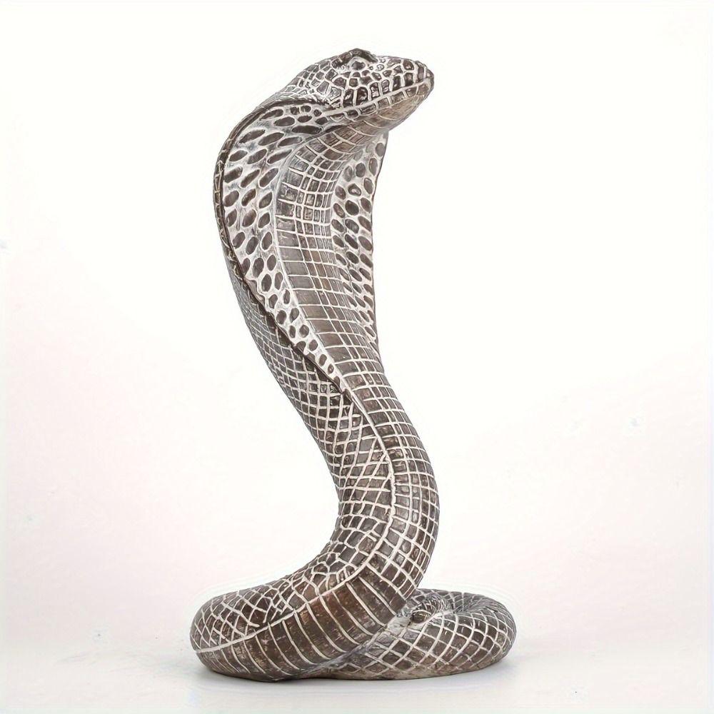 Snake Simulated Cobra Figure Lifelike Animal Simulation Model 3D Cobra Model Toy Christmas