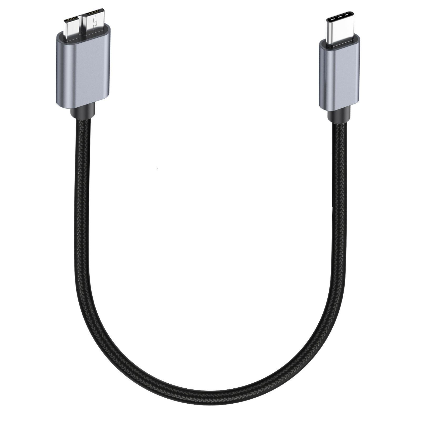 

Кабель USB Type C до Micro B 0,5 м Сумісний з Seagate WD Westgate My Passport MacBook Pro/Ipad A