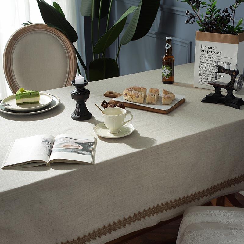 Cloth Dad Tablecloth Ins Imitation Bamboo Hemp Dining Table Cloth Jute Rope Lace Rectangular Table Cloth Coffee Table Tablecloth