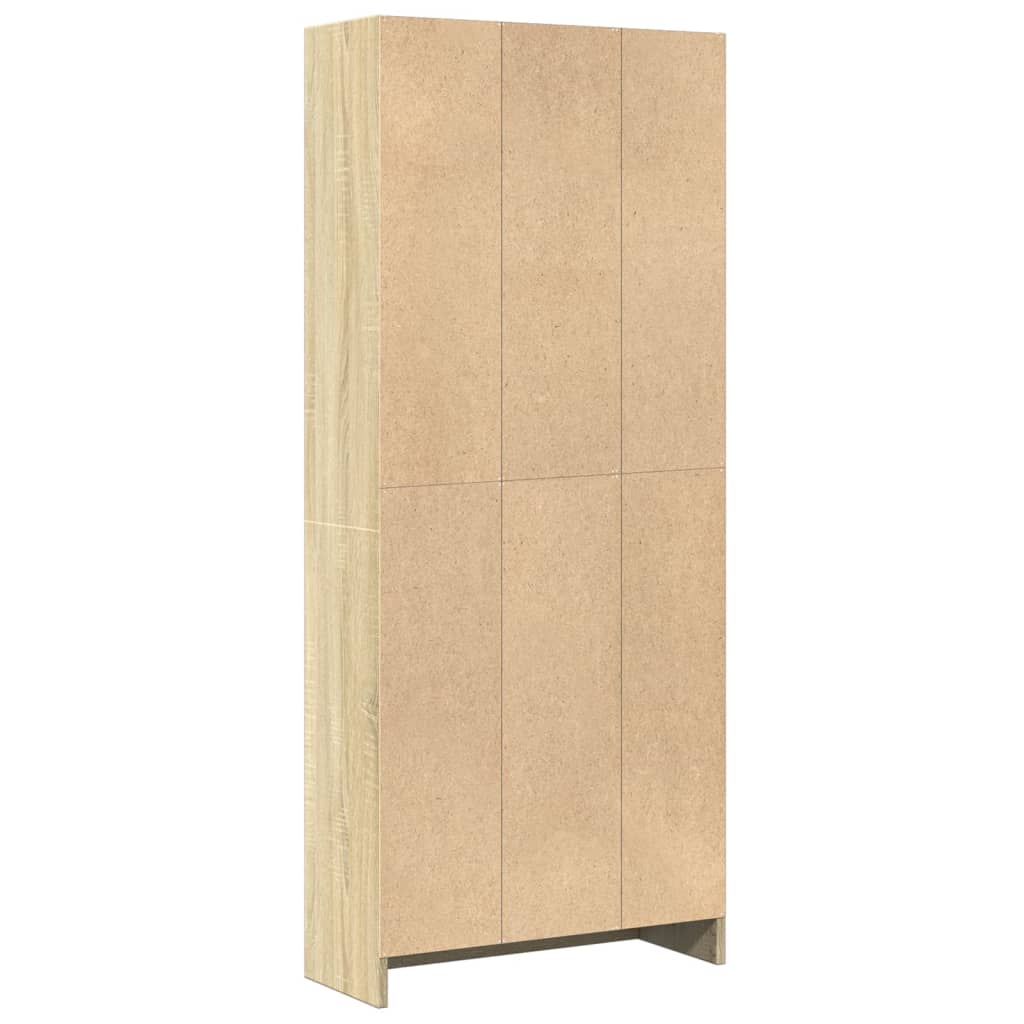 Bookshelf Sonoma Oak 60 x 24 x 143 cm Engineered Wood