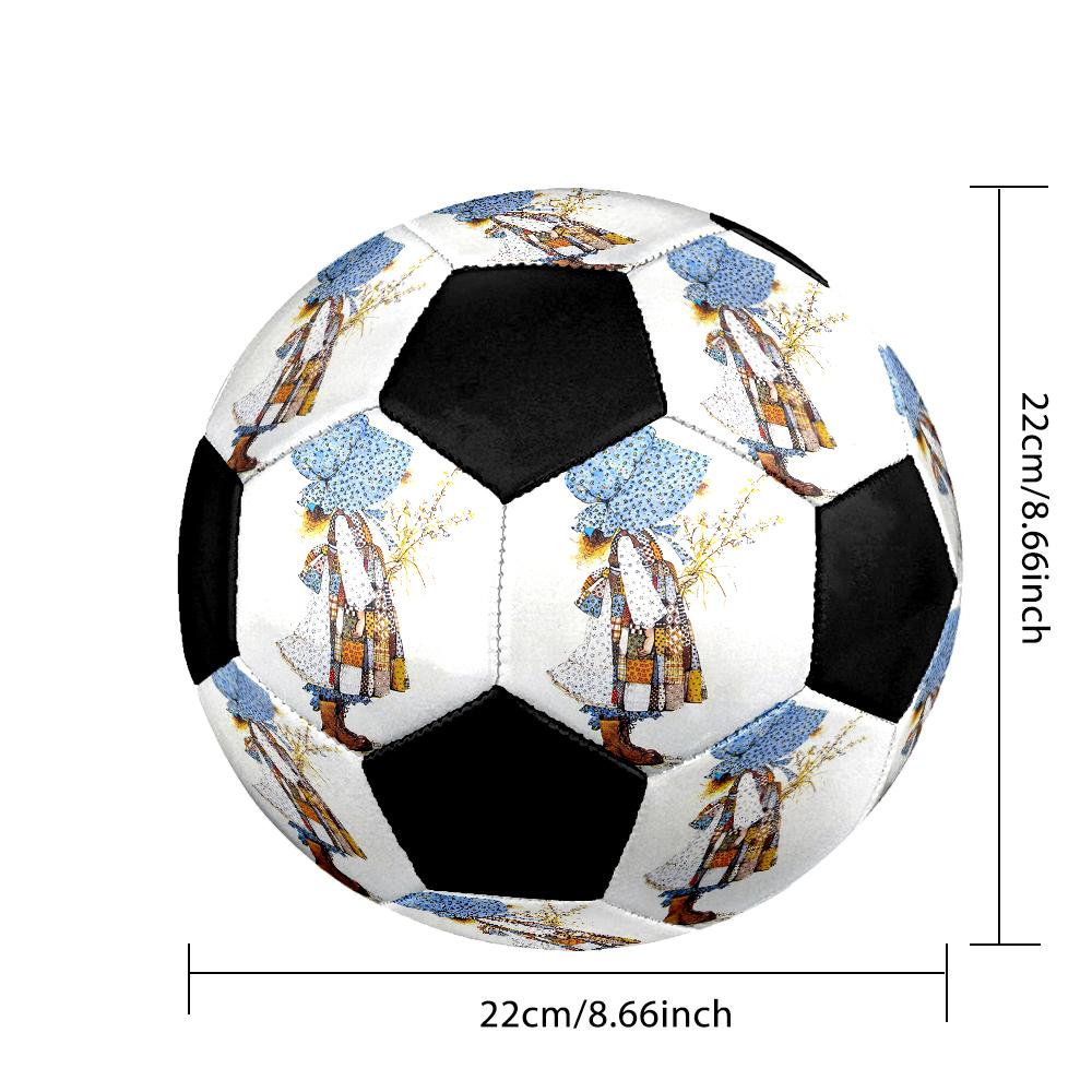 Sarah Kay Indoor Soccer Ball Colorful Machine Stitched PVC Size 5 Team Training Competition Ready Durable High-Bounce Cool Sports Gift