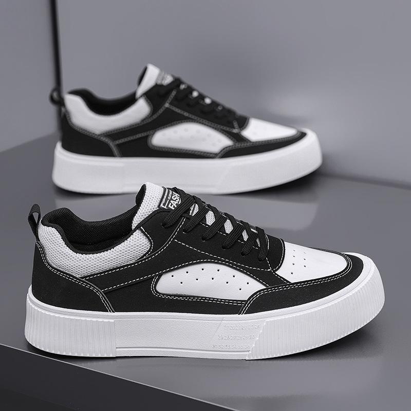 Men'S Shoes High-End White Shoes Breathable And Lightweight Trend Platform Casual Board Shoes