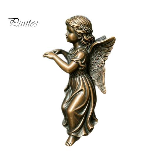 Angel Statue for Flower Pot Vintage Girl Statue, Planter Climber Cute Garden Resin Ornaments Figurine Edge Decor Classical