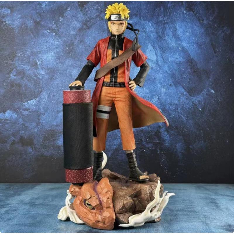 Naruto figure platform scroll Naruto spell Sasuke resonance two-dimensional anime model ornament gift