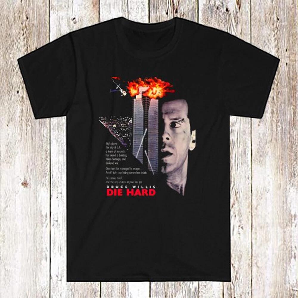 Die Hard Bruce Willis Movie Men s Black Size S-5XL L