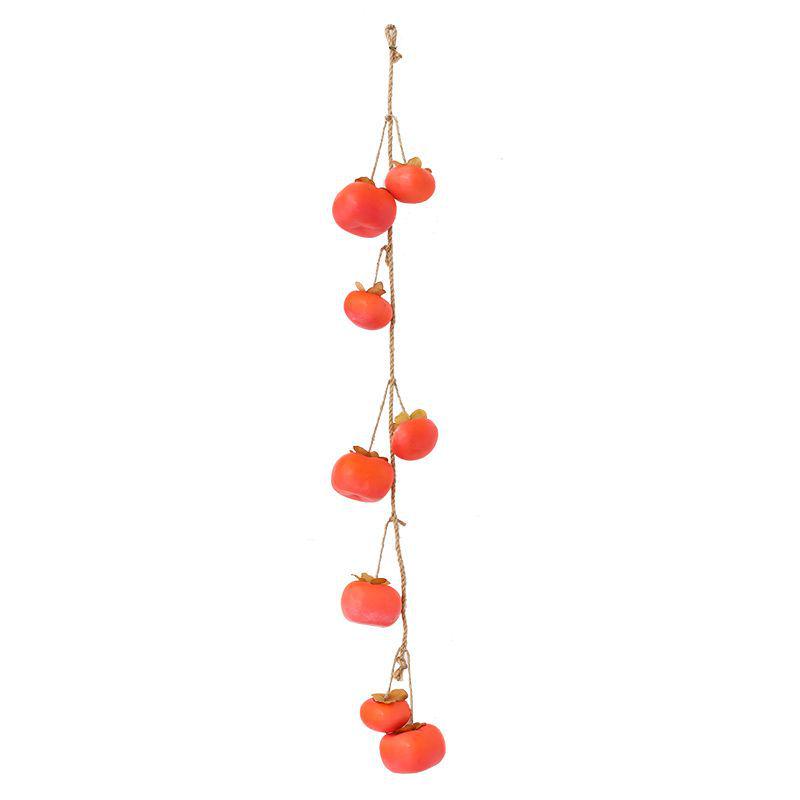 Frosted Persimmon String Wall Pendant for Autumn Decor – Perfect for Restaurants & Farmhouses
