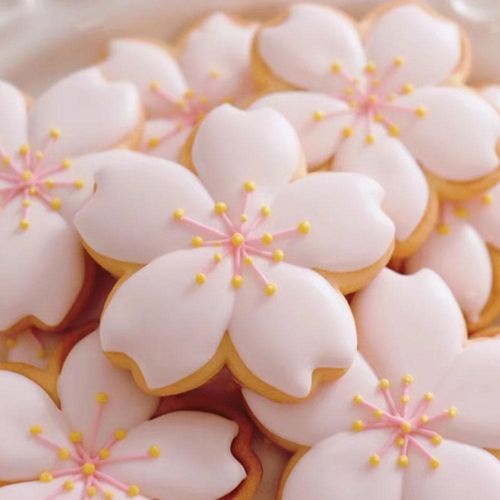 1 ks Nerezová vykrajovátka na sušenky ve tvaru třešňového květu Vykrajovátko blossom reposteria Spinkle Sušenky Cupcake Fondánová dortová dekorační pomůcka Pekařství