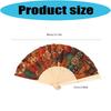 Printed Folding Hand Fans,Folding Fans Handheld Decorative Accessories for Wedding,Outdoor Party Favors,Bridal Decors