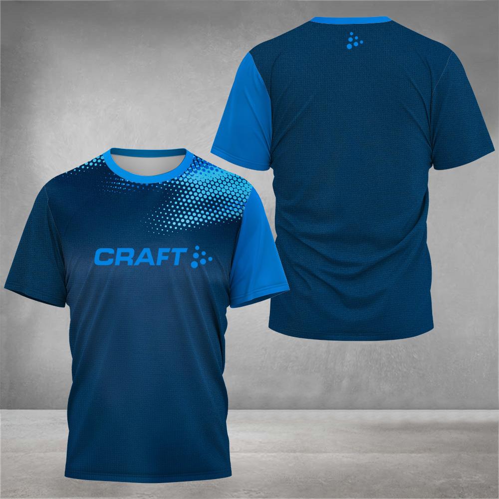 2026 New Summer Outdoor Leisure Men's Hiking Sports Letter Printed Comfortable and Breathable Round Neck T-shirt
