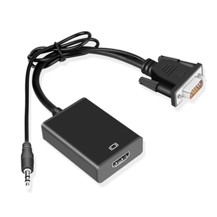 

VGA to HDMI Converter Cable with Audio and Power Supply чорний