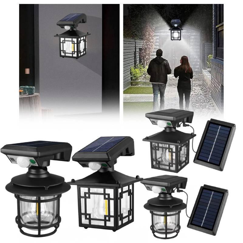 Solar Outdoor Light Split Type Motion Sensor Wall Lamp Yard Garden Waterproof