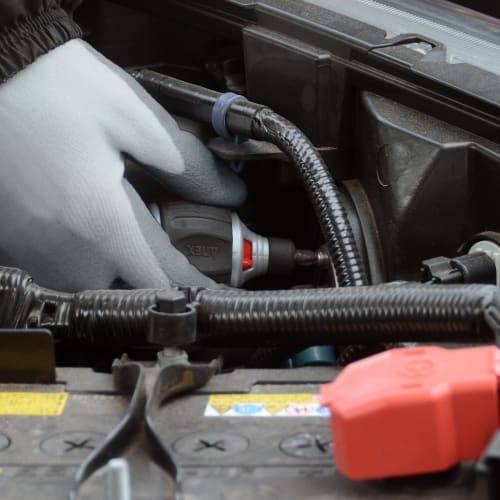 ANEX Ratchet Driver, Interchangeable, StarBee Ministar 72 No. 307-D, Fixed, Ball-Shaped, Pocket-Sized, with a Wide Grip for Easy Grip and Power Applic