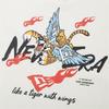 New Era Tigerprint Rundhals-T-Shirt Unisex Oberteile Elfenbein 13038760