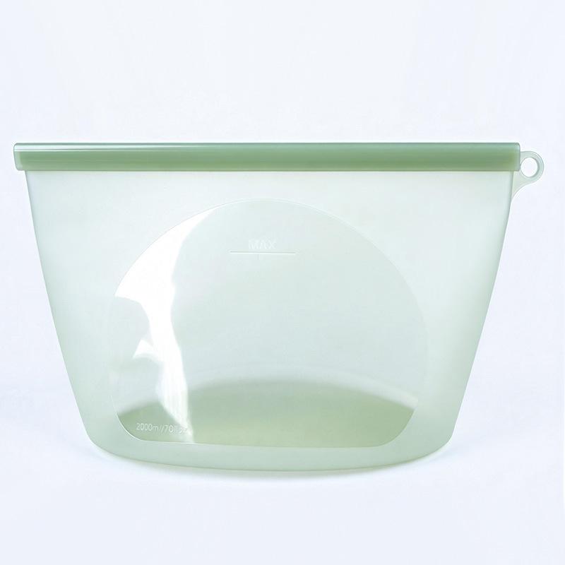 Sealed silicone fresh-keeping bag Household refrigerator Milk storage bag Food storage bag Self-sealing food bag Kitchen fresh-keeping bag box