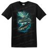 Fishing T Shirt Boat W/ Fish Ocean Adventure Graphic Novelty Tee