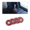 4x Door Lift Bolt Lock Pin Trim For Dodge RAM 2010+ Red Carbon Fiber Accessories