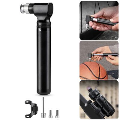 Road Bike Pump Portable Small Air Pump Balls Toy Tire Inflator 130PSI High Pressure Cycling Portable Hand Pump