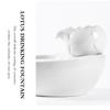 Ceramic Pet Water Fountain Portable Replacement Automatic Flower Shape Solid Color Pets Waterer Dispenser EU Plug