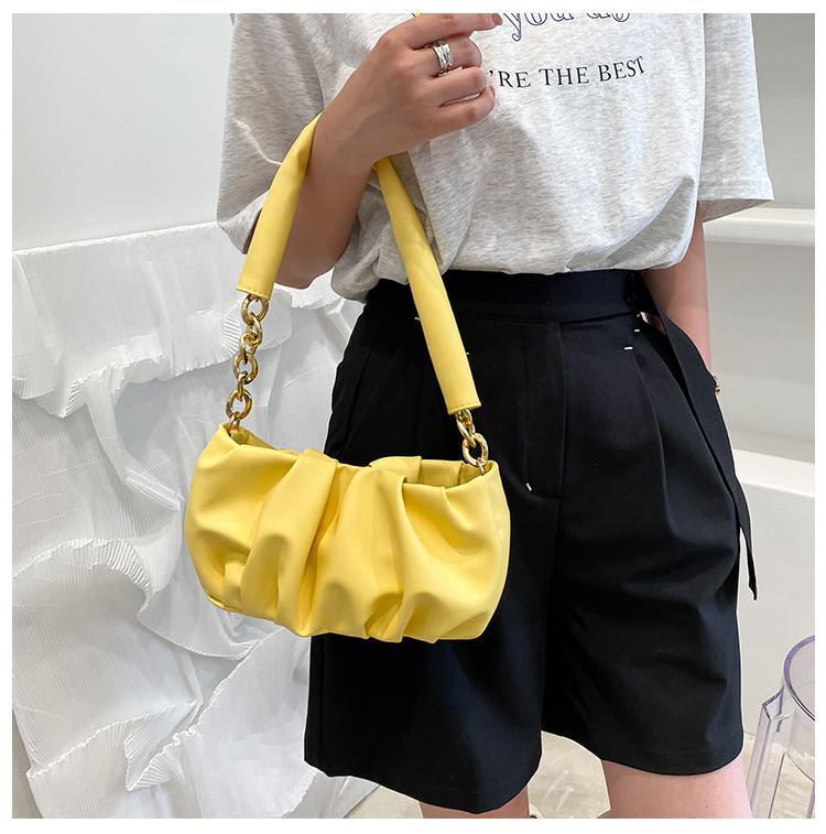 Chic Pu Street Style Shoulder Bag 2024 New Summer Fashion Handbag Cloud Bag
