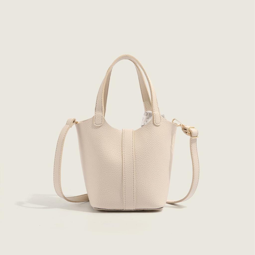 Kabelka typu kbelík pro ženy Nový High-end Styl Ruční Jednoramenná Crossbody Taška Módní Dojíždějící Ruční Nošení Košík na Jídlo Taška