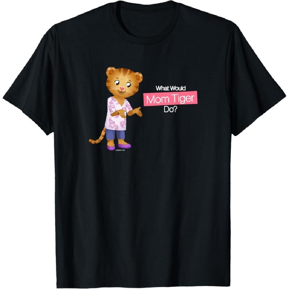 

Daniel Tiger s Neighborhood_ What Would Mom Tiger Do_ (Dark) T-Shirt XXXXXL чорний