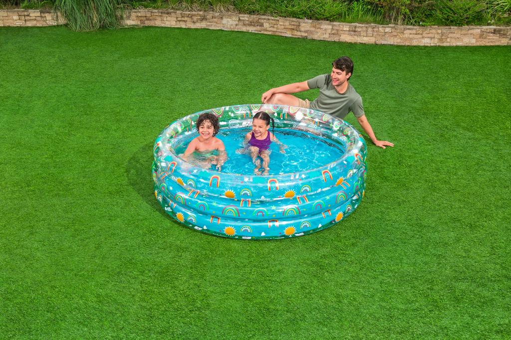 Bestway Rainbow Splash Kids Diameter x 53cm Height Pool, 51048, 1.70m