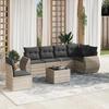 VidaXL Garden Lounge Set with Cushions 7 Pcs, Patio Sofas, Patio Furniture Set, Outdoor Furniture, Grey 3253779
