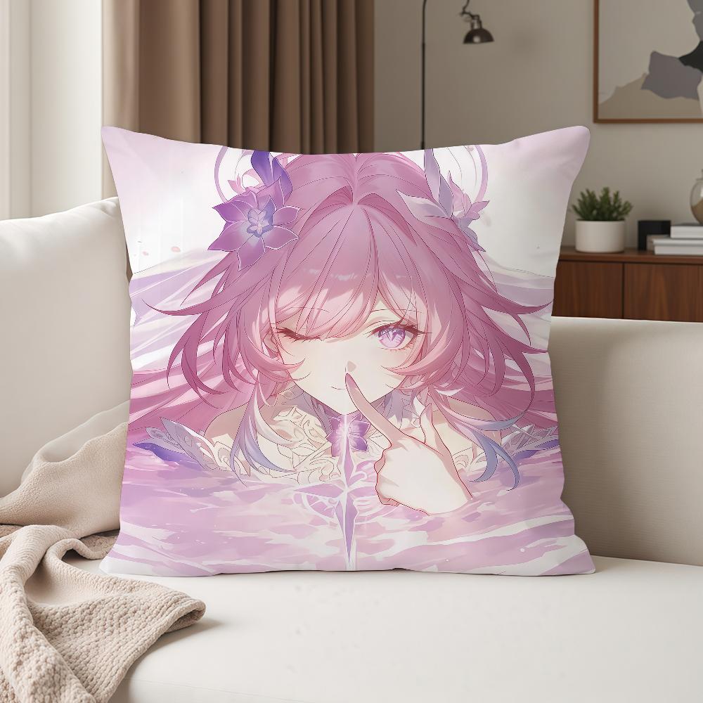 Video Game Honkai Star Rail Cyrene Pillow Case Suitable For Bedrooms Living Rooms Cars Home Decoration