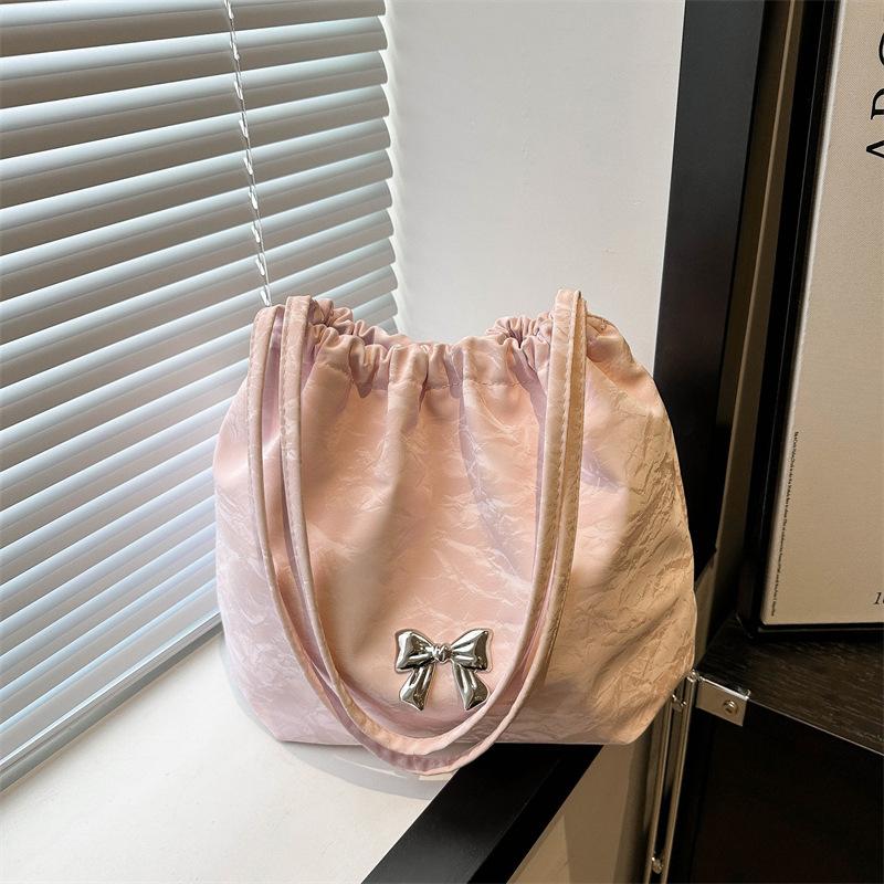 Trendy Butterfly Shoulder Bag with Bucket Handle Design