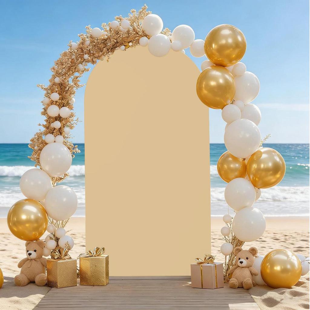 Two-Color Arch Cover Festival Balloons & U-Shaped Background Cloth Party Decoration