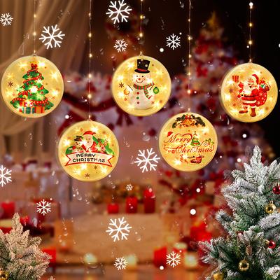 Stars String Lights Christmas Atmosphere Decoration Curtains Window Decoration Room Decoration LED Lights Hanging Lights