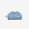 Burgundy Ruched Cloud Bag Women's Chic Underarm Dumpling Purse