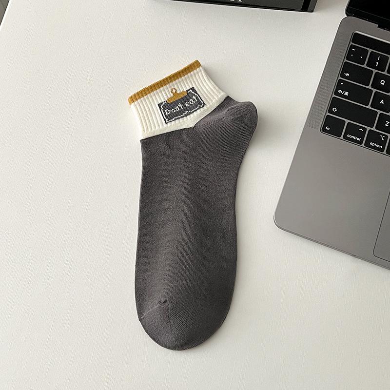 

Мужские летние короткие хлопковые носки Zhuji — дезодорирующие, впитывающие пот, низкие, средней длины One Size