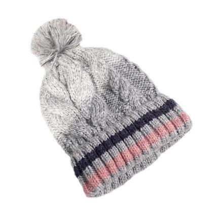 Hat female autumn and winter trendy versatile fashion Internet celebrity thickened warm knitted pullover winter wool hat