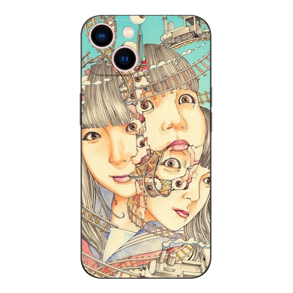 Black Tpu Case For Motorola Moto G52 G42 G60 4G G60S G71 G9 Play Plus Power One 5G Ace Shintaro Kago Horror Cartoon